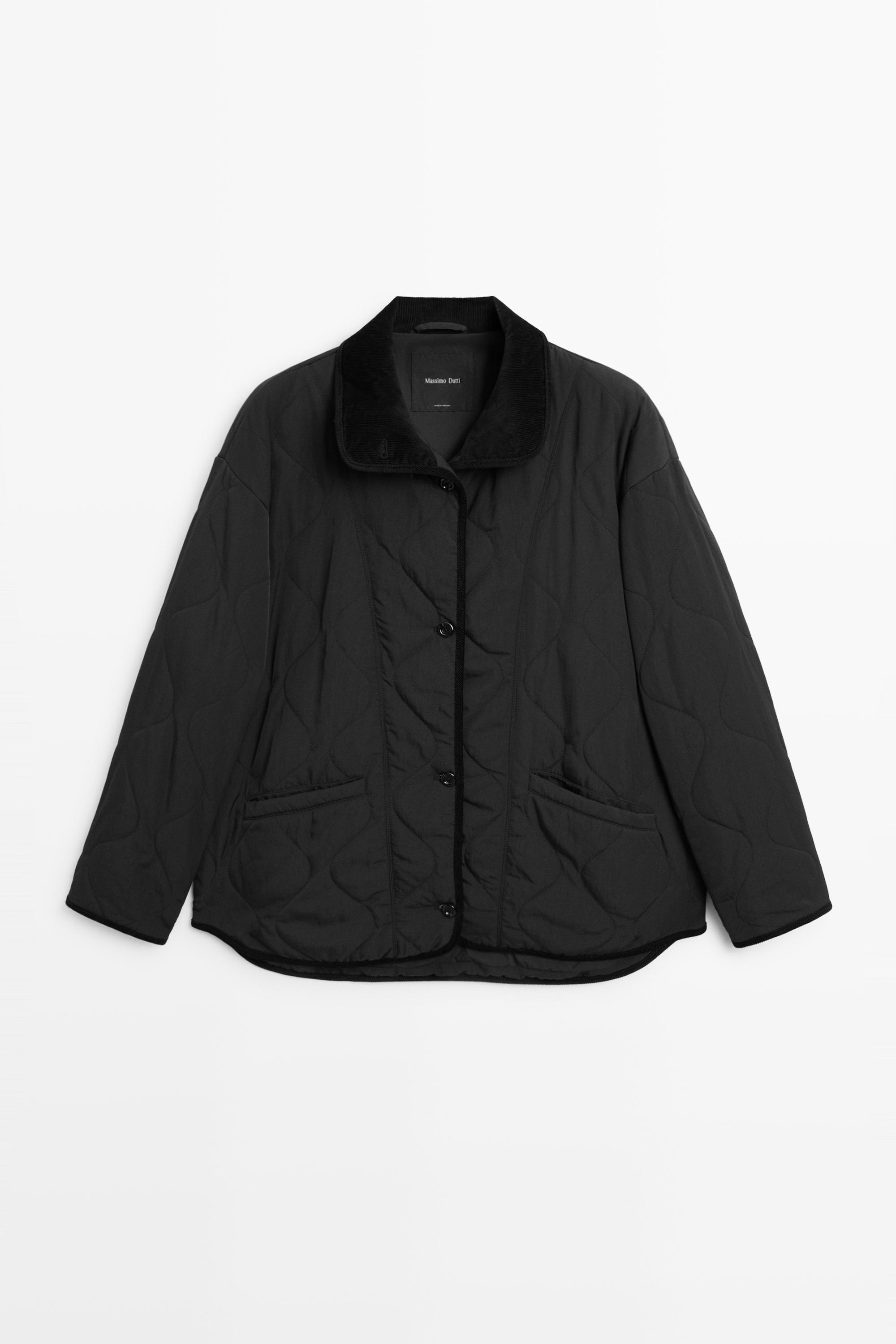 Jacket with wavy stitching detail